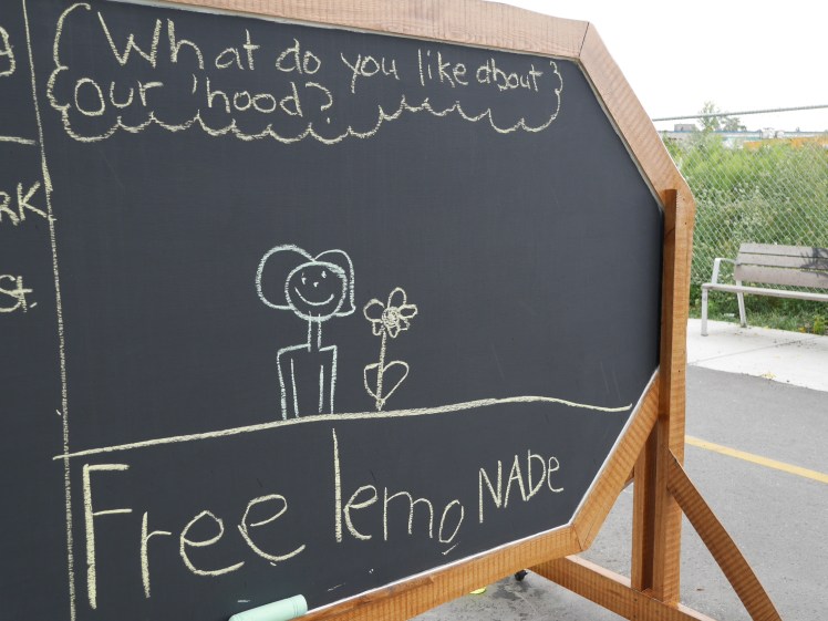 This beautiful, old school chalkboard was made by Greg McBride specifically for the event on Saturday! 