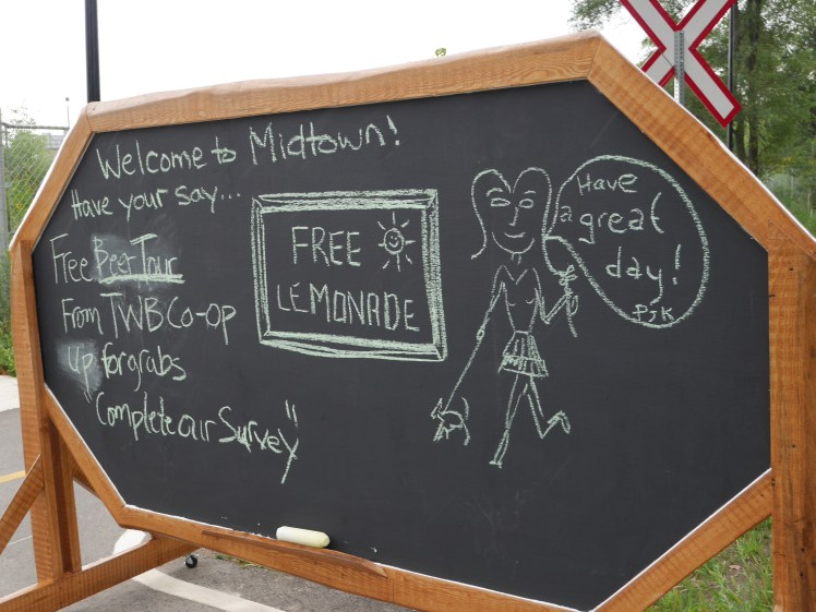 You can't resist writing on a chalkboard!