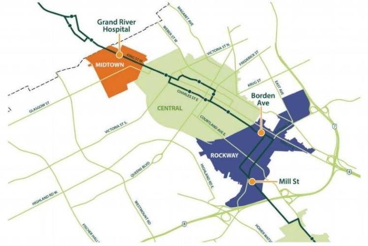 map of midtown PARTS study area