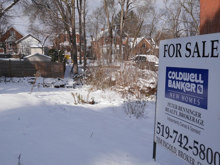 Vacant lot on Bismark Avenue, Kitchener