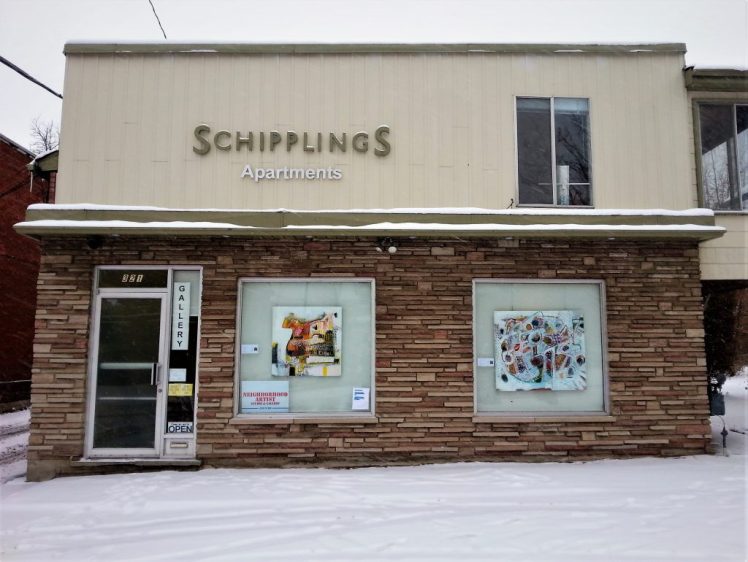 Schippling building on Duke Street, Kitchener