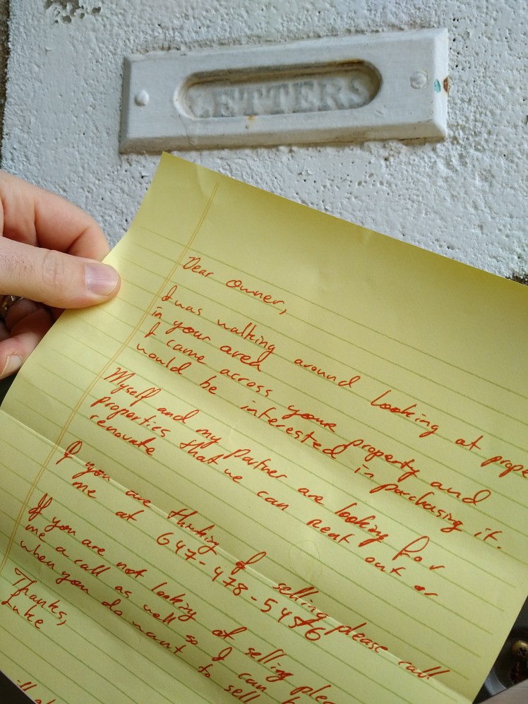 real estate letter received in mailboxes in midtown kw