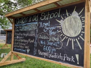 Chalkin' it old school! A new chalkboard in Midtown KW