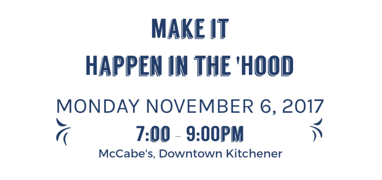 save the date poster for neighbourhood planning event monday november 6 2017