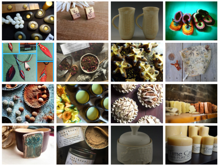 selection of Little City Farm vendors for their 10th annual holiday sale