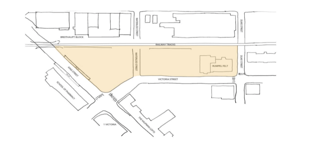 Map of King Victoria Transit Hub Kitchener